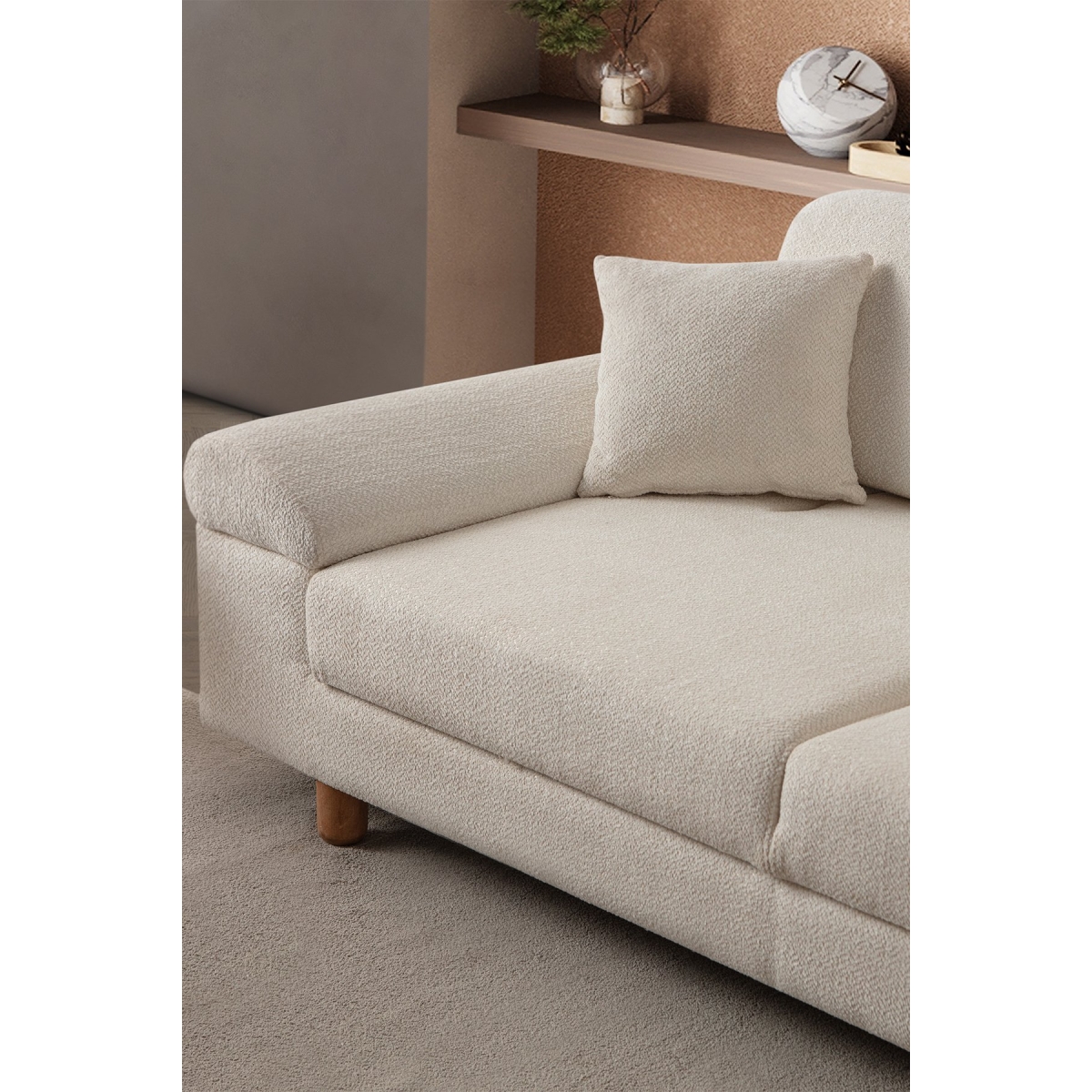 indes home Armada 3+3 Koltuk Takımı Krem - Görsel 6
