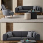EDSY HOME Rebull 3+1 Koltuk Takımı Antrasit