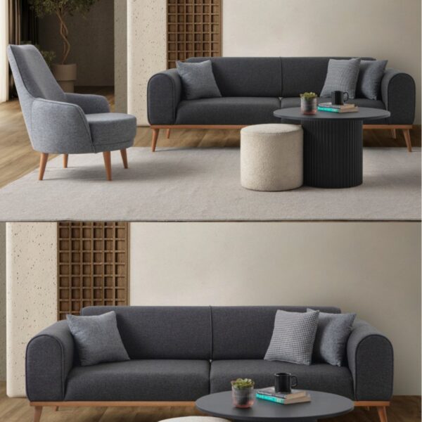EDSY HOME Rebull 3+1 Koltuk Takımı Antrasit