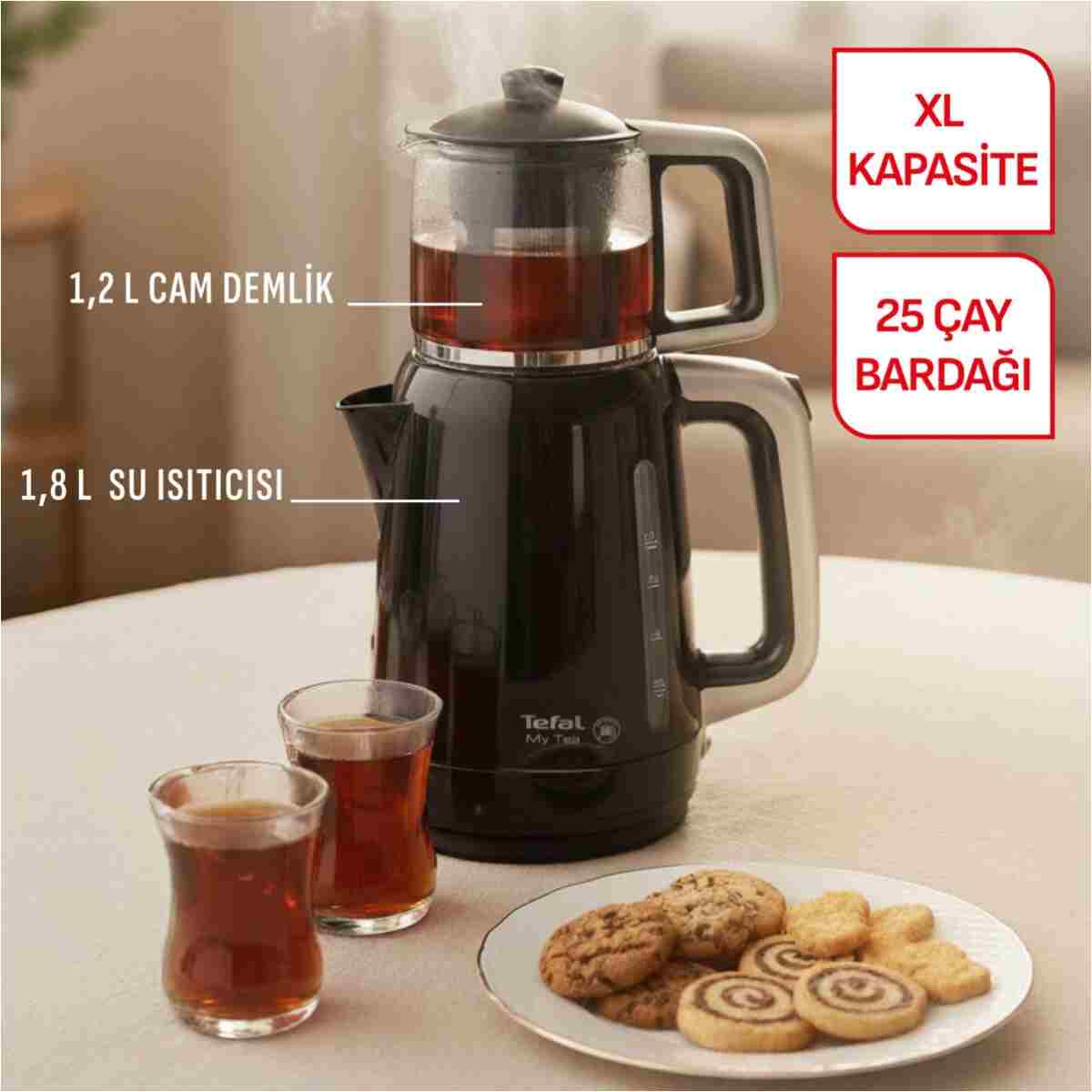 TEFAL BJ201841 My Tea Çay Makinesi [ Siyah ] - 1500637839 - Görsel 2