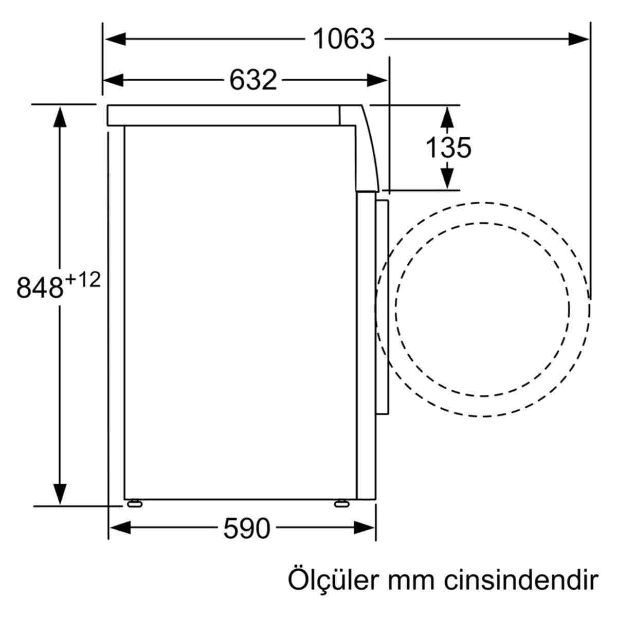Siemens WG52K2Z0TR iQ500 Çamaşır Makinesi 10 kg 1200 dev./dak., Beyaz - Görsel 10