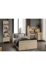 KZNMOB HOME Akasya Modern Genç Odası Takımı Meşe - 4 Parçalı Ve Tamamı 1. Kalite Mdf - Görsel 11