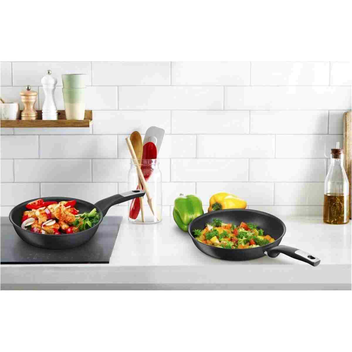 TEFAL Titanyum 6X Unlimited 22/28 Cm İndüksiyon Tabanlı 2'li Tava Seti - 2100120022 - Görsel 15