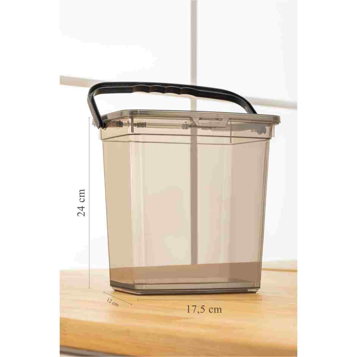 Meleni Home 4'lü Un Ve Bakliyat Kabı 6 Litre - Platin Serisi - Görsel 3