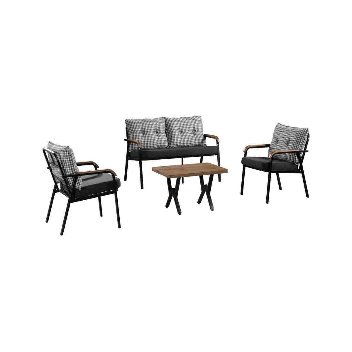 Tu Tienda KÖYCEĞİZ 2+1+1+SEHPA(50*75) BAHÇE BALKON MUTFAK TAKIMI,KAZAYAKLI - Görsel 4