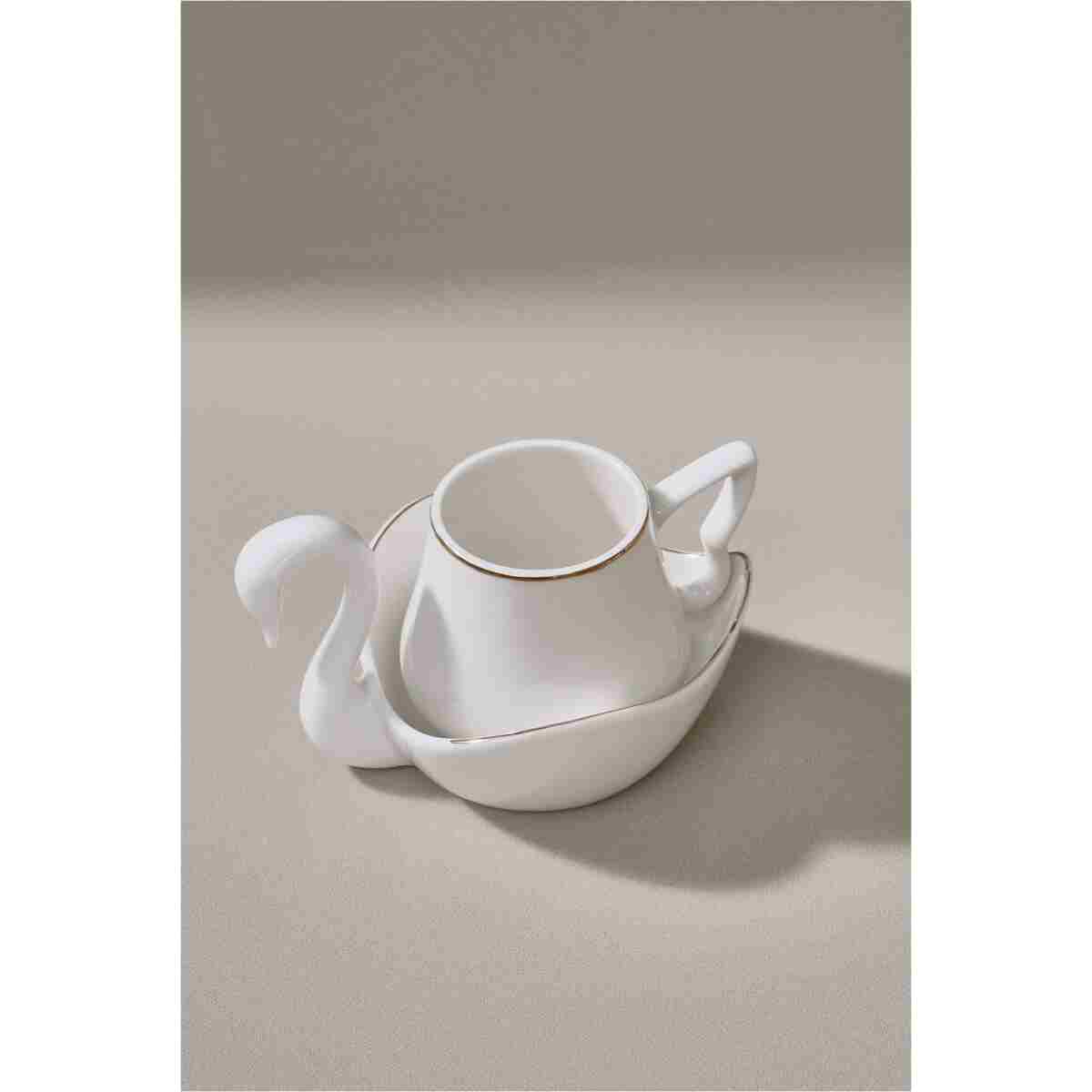 Karaca Swan 6 Kişilik Kahve Fincan Takımı 90 ml - Görsel 4