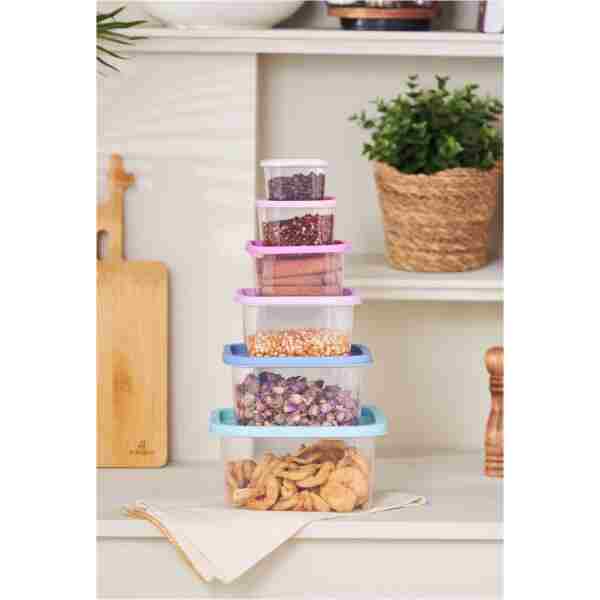Karaca Dora Purple 6 Parça Saklama Kabı