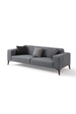 EDSY HOME Regnar 3+3+1+1 Koltuk Takımı Gri - Görsel 5