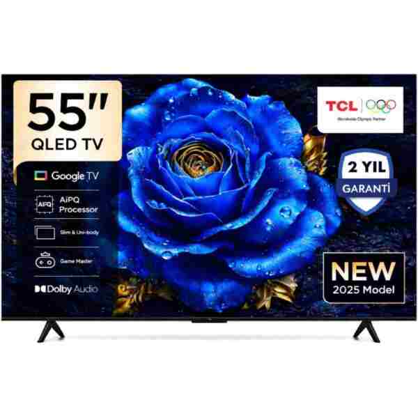TCL 55T61C 4K Ultra HD 55" 140 Ekran Uydu Alıcılı Google Smart QLED TV