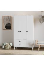 İMBAŞ Opal 3 Kapaklı 2 Çekmeceli Gardırop - Görsel 7