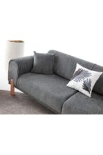 EDSY HOME Armoni 3+1 Koltuk Takımı Antrasit - Görsel 6