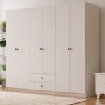 Rabi Ecem 6 Kapaklı 2 Çekmeceli Gardırop