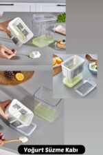 Comprox 2200ml Yoğurt Süzme Aparatı Evde Süzme Aparatı Peynir Yapmak Artık Kolay - Görsel 5