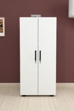 Bofigo 3 Raflı 2 Kapaklı Klasörlük Dolabı Mutfak Dolabı Banyo Dolabı Çok Amaçlı Dolap Fulya Beyaz - Görsel 5