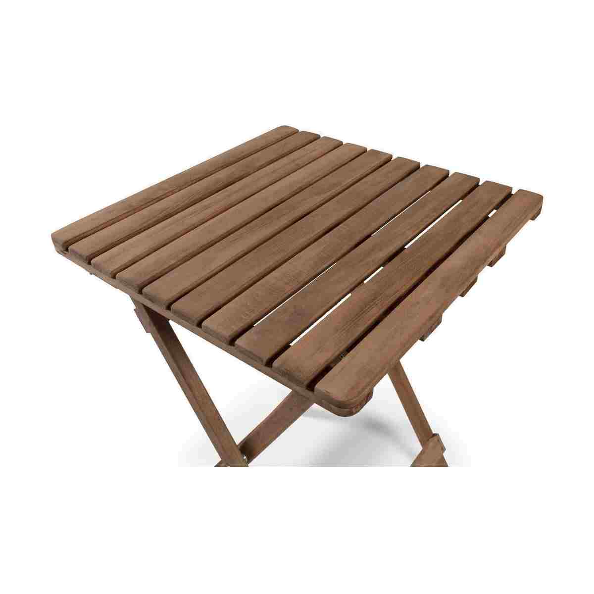 BarışAhşap Sırt ve Oturak Minderli Balkon Bahçe Teras Ahşap Bistro Set - Görsel 3
