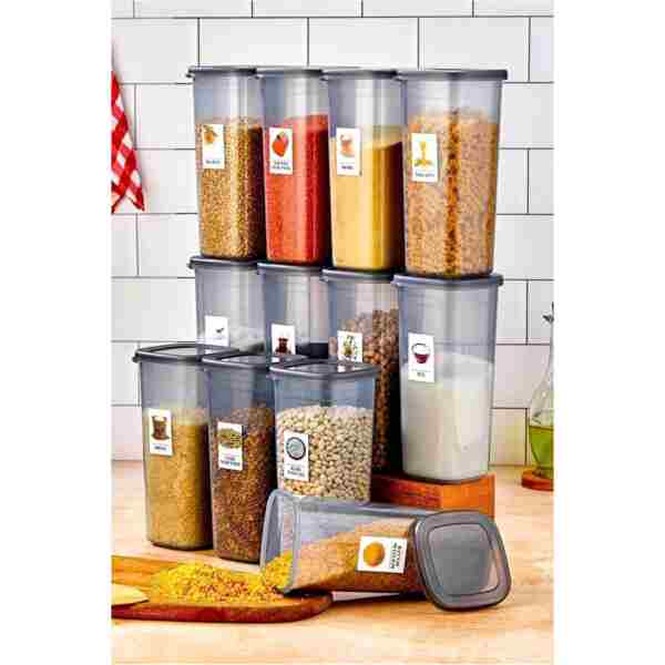 Northern Star 12’li Erzak Saklama Kabı Seti (1700ML*12) Vakum Kapaklı