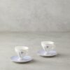 English Home Valentina New Bone China 4 Parça 2 Kişilik Kahve Fincan Takımı 80 ml Lila
