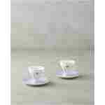 English Home Valentina New Bone China 4 Parça 2 Kişilik Kahve Fincan Takımı 80 ml Lila