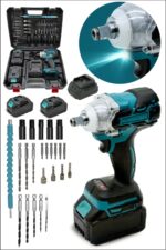 MOONSHOP Pro Seri 58VF Çift Akülü Somun Bijon Sökme Takma Sıkma Matkap Kömürsüz Akülü Vidalama 32 Parça Set - Görsel 2