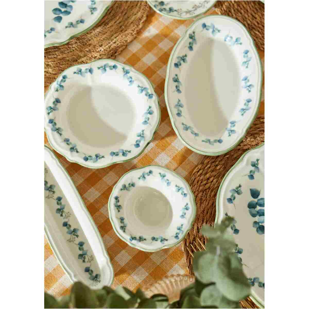 Bella Maison Ocaliptus Stoneware 26 Parça 6 Kişilik Kahvaltı Takımı Yeşil - Görsel 10