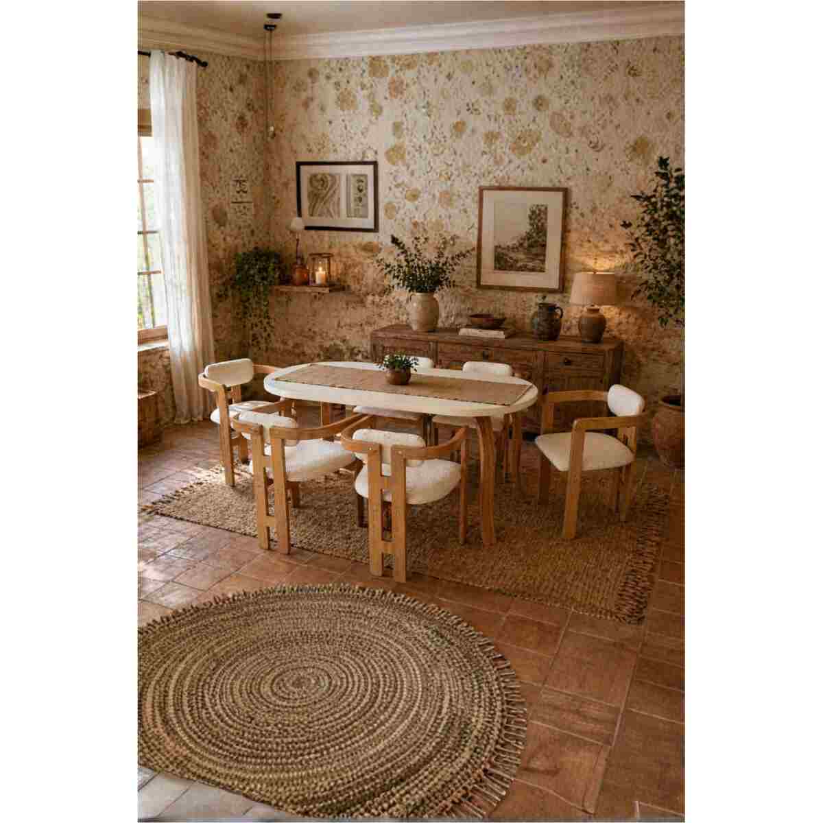 weltwood 6 Kişilik Kelebek Masa ve 6 İskandinav Sandalye seti | %100 MDF | %100 Kayın Ağacından Ayak Malzemesi - Görsel 6