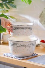 ACAR Feel Good Emaye 3 lü Saklama ve Karıştırma Kabı - Görsel 4