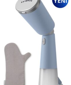 Aparat de calcat vertical portabil Philips STH5020/20 , 1300W, 120 ml, talpa metalica, Turcoaz