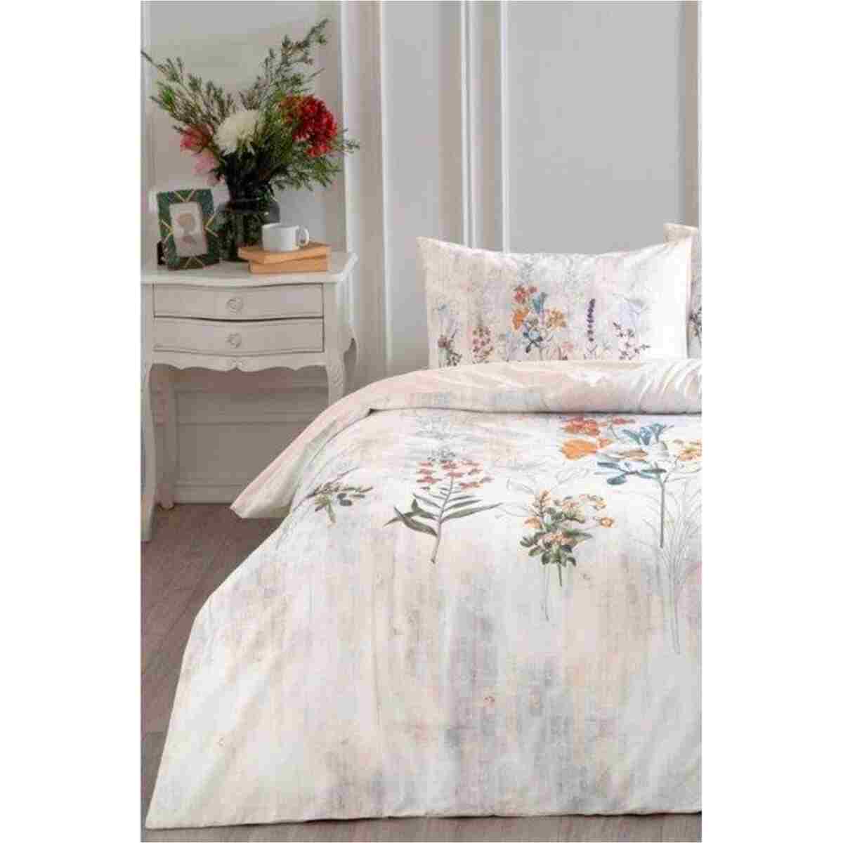 Özdilek Floraison Çift Kişilik Nevresim Takımı - Somon - Görsel 3