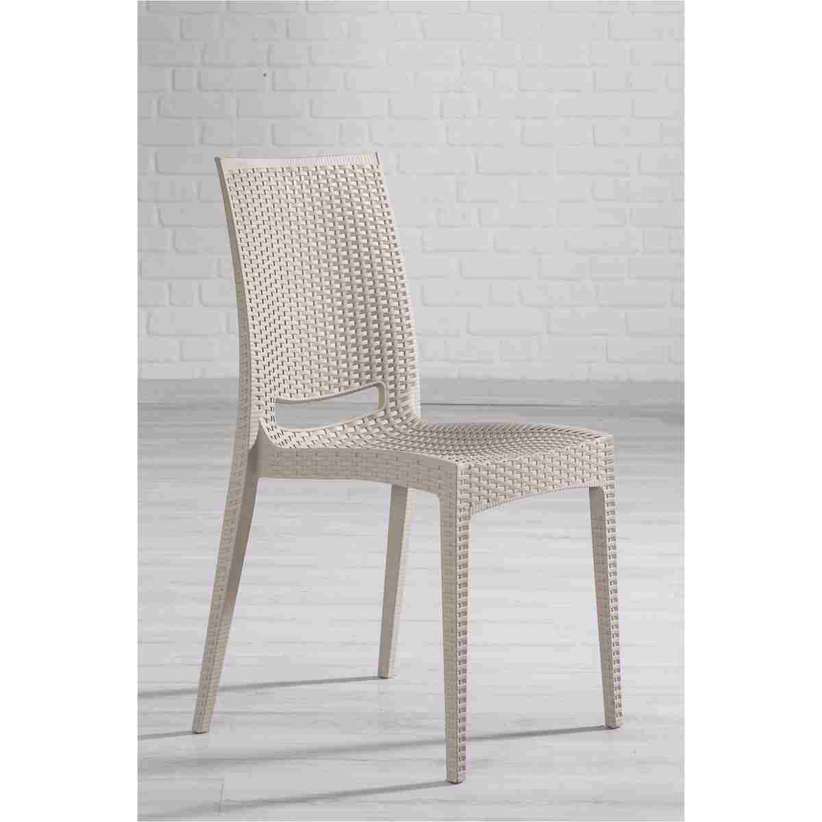 SANDALİE Rattan Cappucino 4 Sandalye Masa Takımı - Bahçe&balkon&teras - Görsel 2