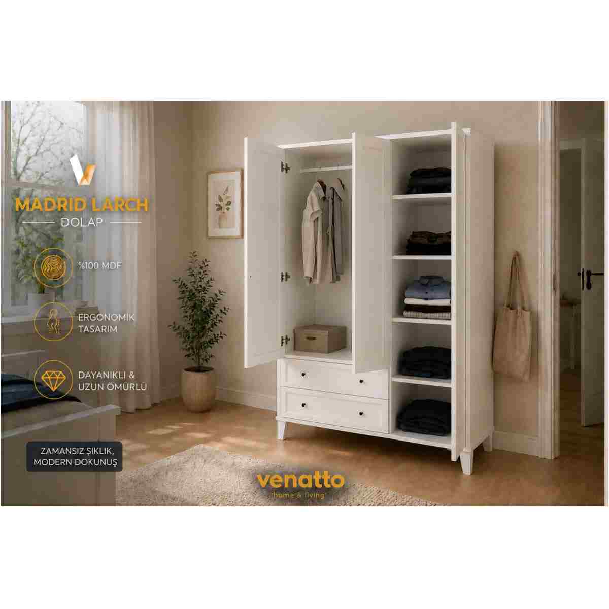 VENATTO MADRİD LARCH GENÇ ODASI (%100MDF) - Görsel 11