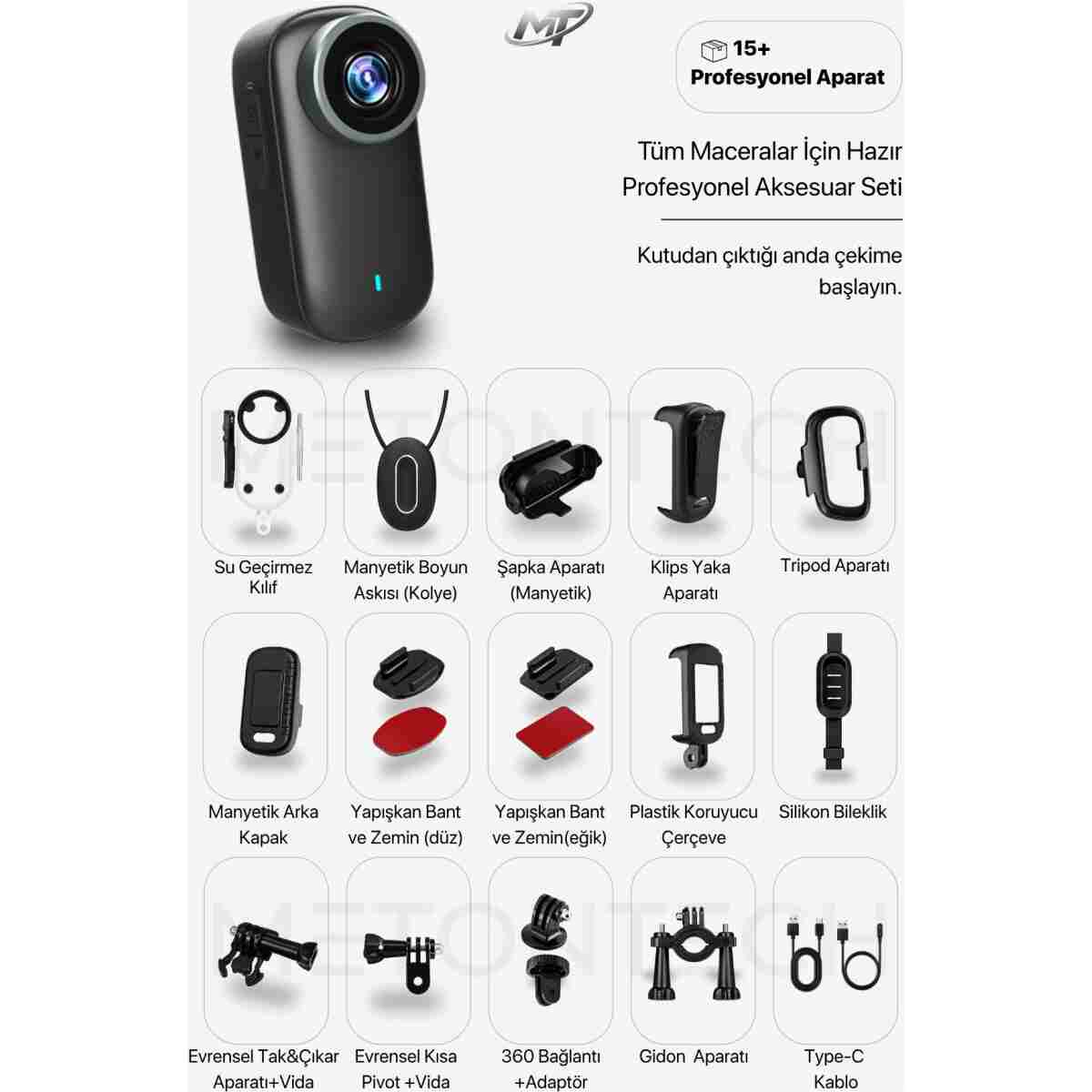 METONTECH 4K Ultra HD Mini Aksiyon Kamerası | Taşınabilir, Wi-Fi, Geniş Açı Lens, Zengin Kutu İçeriği, IP65 Su Geçirmez, Kompakt Tasarım - Görsel 15