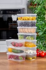 Tiklasende 20 ADET KENDİNDEN KAPAKLI DERİN DONDURUCUYA UYGUN SAKLAMA KABI ,DÜZENLEYİCİ 500 ML - Görsel 10