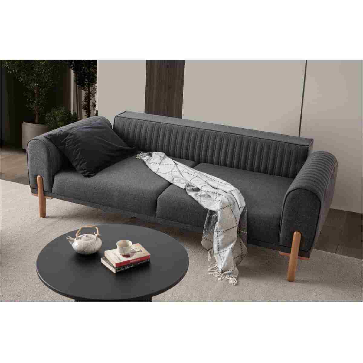 EDSY HOME Galata 3+3+1+1 Koltuk Takımı Antrasit - Görsel 3