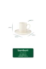 Bambum Icon 6 Kişilik Kahve Fincan Takımı - Görsel 2