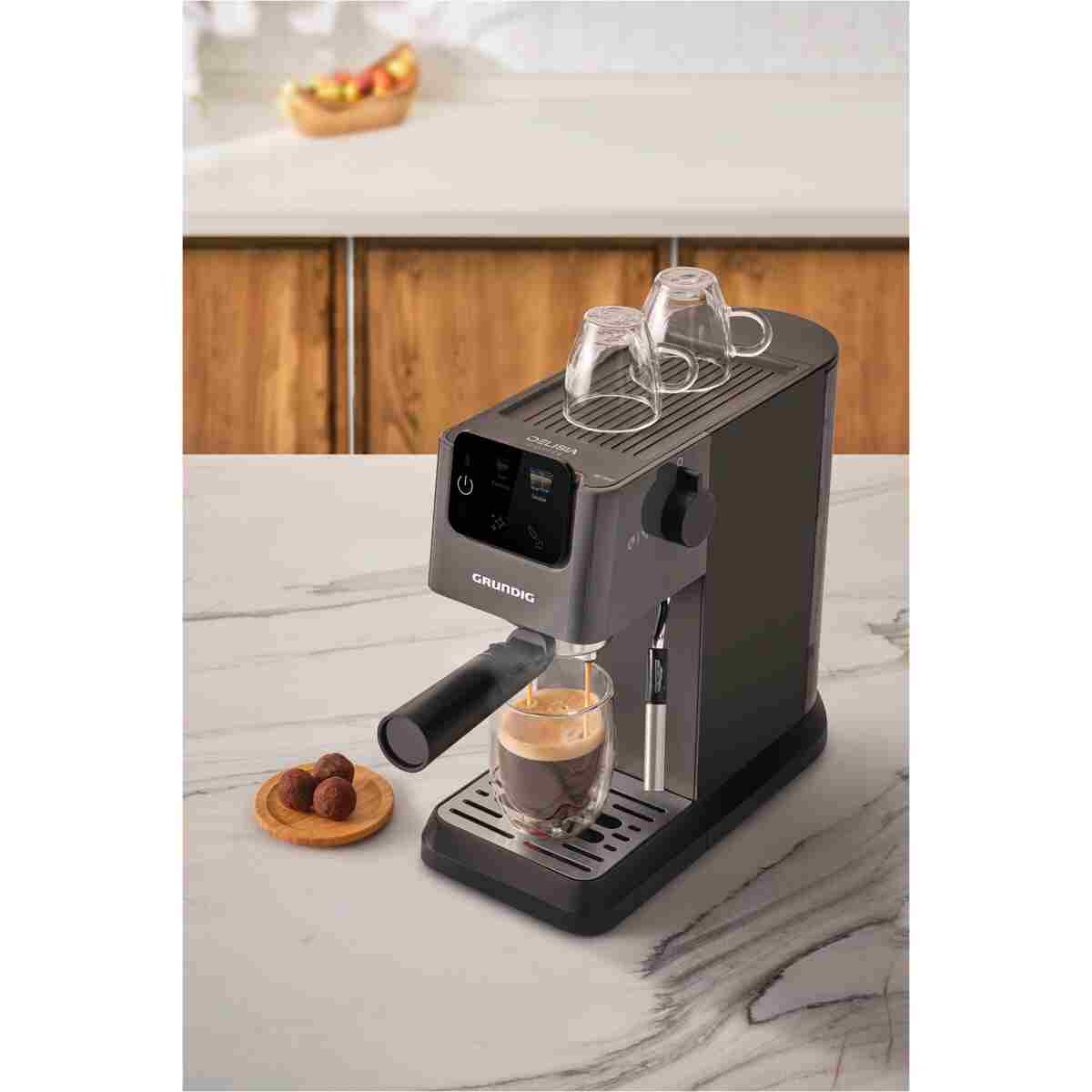 Grundig Delisia Coffee KSM 4330 Süt Köpürtücülü Manuel Espresso Makinesi - Görsel 17