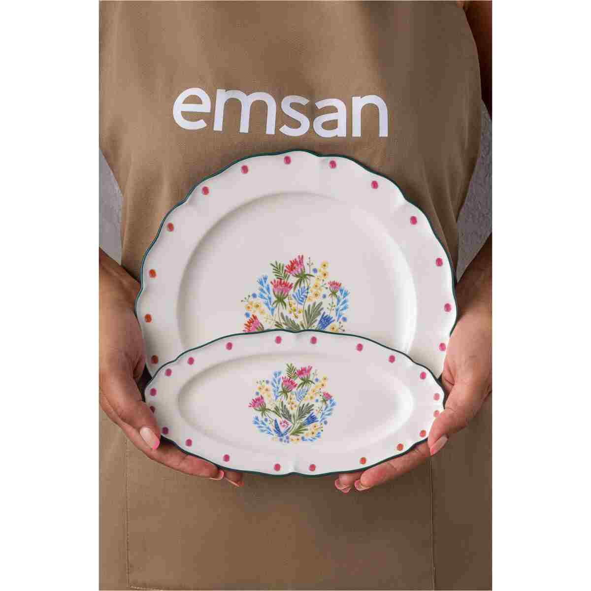 Emsan Yolanda Porselen 32 Parça 6 Kişilik Kahvaltı / Servis Takımı - Görsel 19