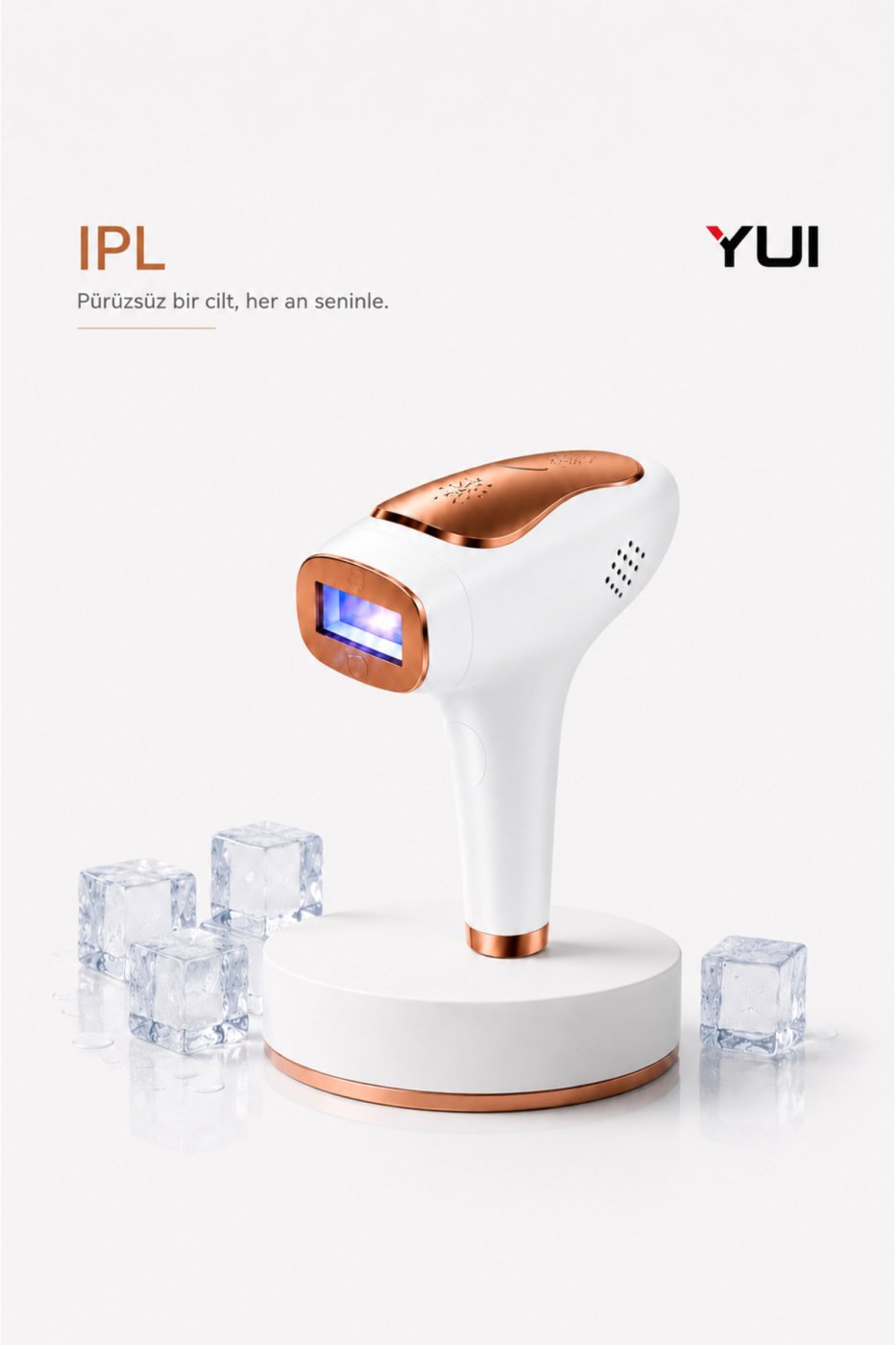 Yui IPLV16 Pro Ağrısız Otomatik Ve Manuel Atım Buz Lazer Epilasyon Cihazı