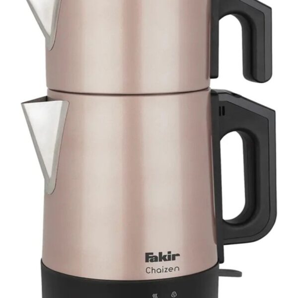 Fakir Chaizen Çay Makinesi 1800W Paslanmaz Çelik Demlikli Otomatik Kapanma 1.8L Su Isıtıcı - Rosie
