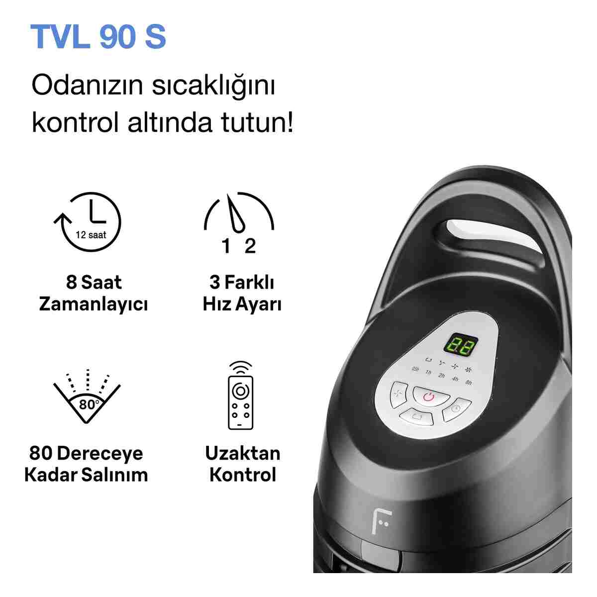 Fakir TVL 90S Kule Tipi Vantilatör - Görsel 6