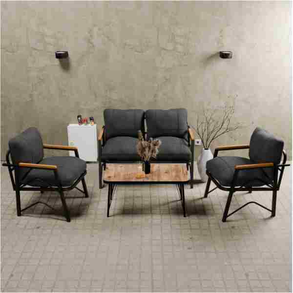 MB GARDEN FURNITURE Dream Model, Balkon, Bahçe, Cafe, Metal Koltuk Takımı, Bahçe Takımı , Çay Seti, 2 1 1 Sehpa