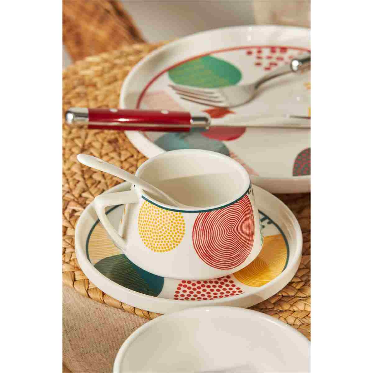 Emsan Color Mix Porselen 32 Parça 6 Kişilik Kahvaltı / Servis Takımı - Görsel 5