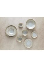 English Home Fiore New Bone China 4 Parça 2 Kişilik Kahve Fincan Takımı Gri - Görsel 4