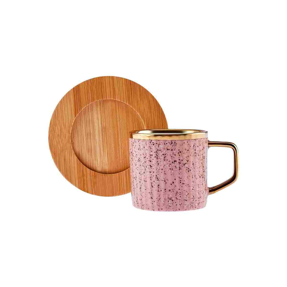 Karaca Bambu Tepsi Hediyeli 6 Kişilik Renkli Kahve Fincan Takımı 90 ml - Görsel 12