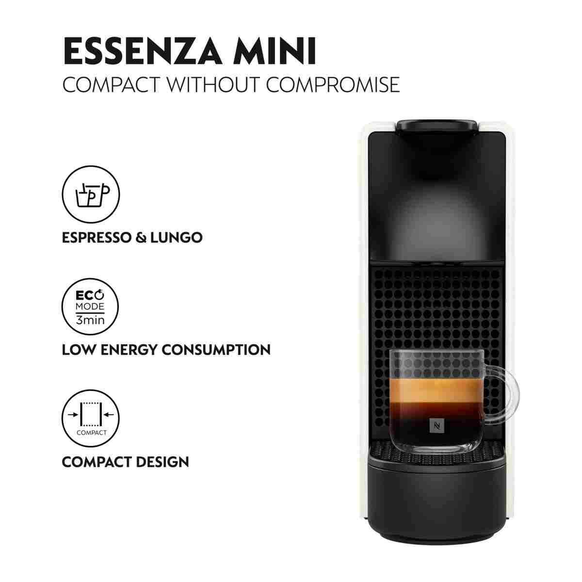 Nespresso C30 Essenza Mini Espresso Kahve Makinesi, Beyaz - Görsel 11
