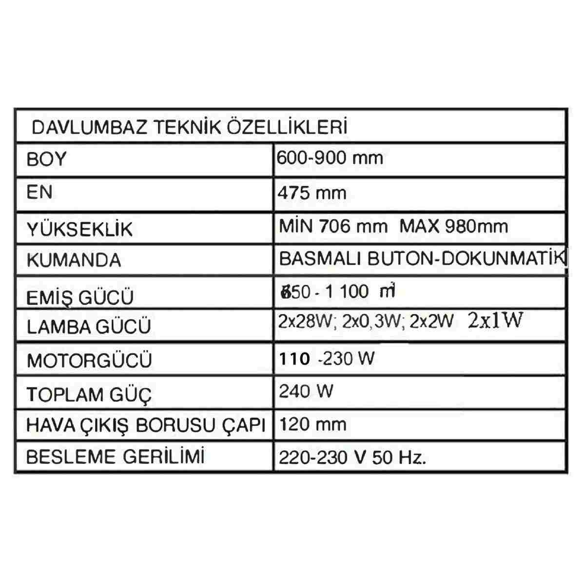 Alveus Iber Siyah Davlumbaz - Görsel 11