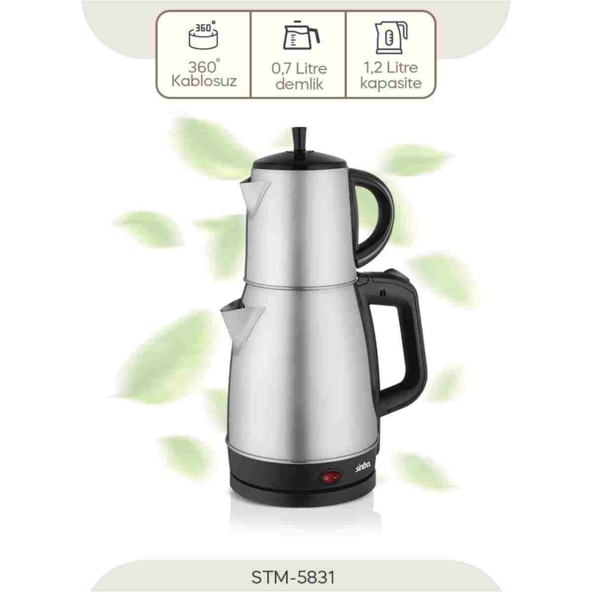 Sinbo STM-5831 Elektrikli Çay Seti - Görsel 9