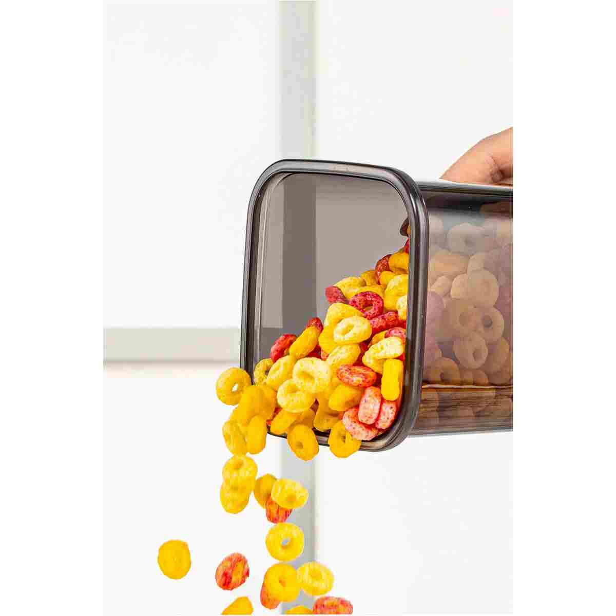 Meleni Home 46 Parça Kare Erzak Ve Bakliyat Saklama Kabıbaharat Seti 12x300ml 10x(350ML 500ML 1100ML) 4x1700ml - Görsel 12