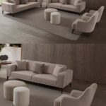 EDSY HOME Regnar 3+3+1+1 Koltuk Takımı Krem