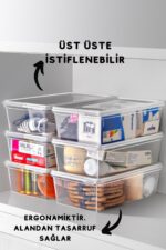 Nandy Home 10 Adet Kendinden Kapaklı Derin Dondurucuya Uygun Saklama Kabı 2 Lt - Görsel 8