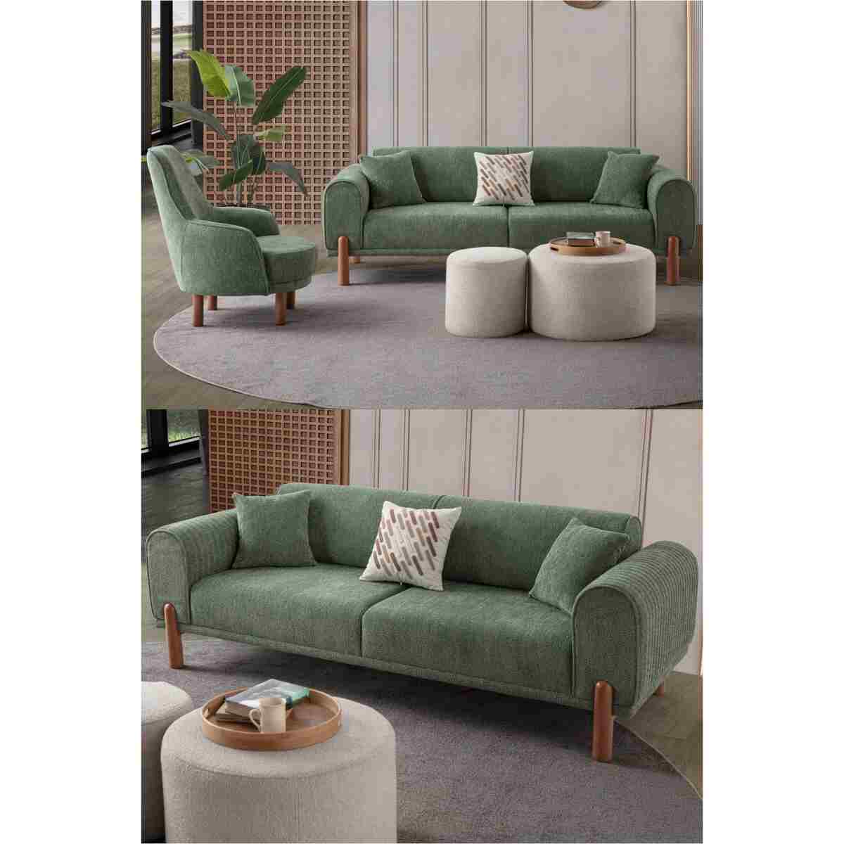 EDSY HOME Armoni 3+3+1 Koltuk Takımı Krem - Görsel 9